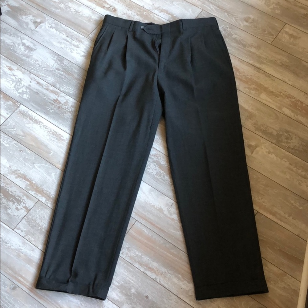 C&R Clothiers Charcoal Worsted Wool Trousers.1932 - image 1